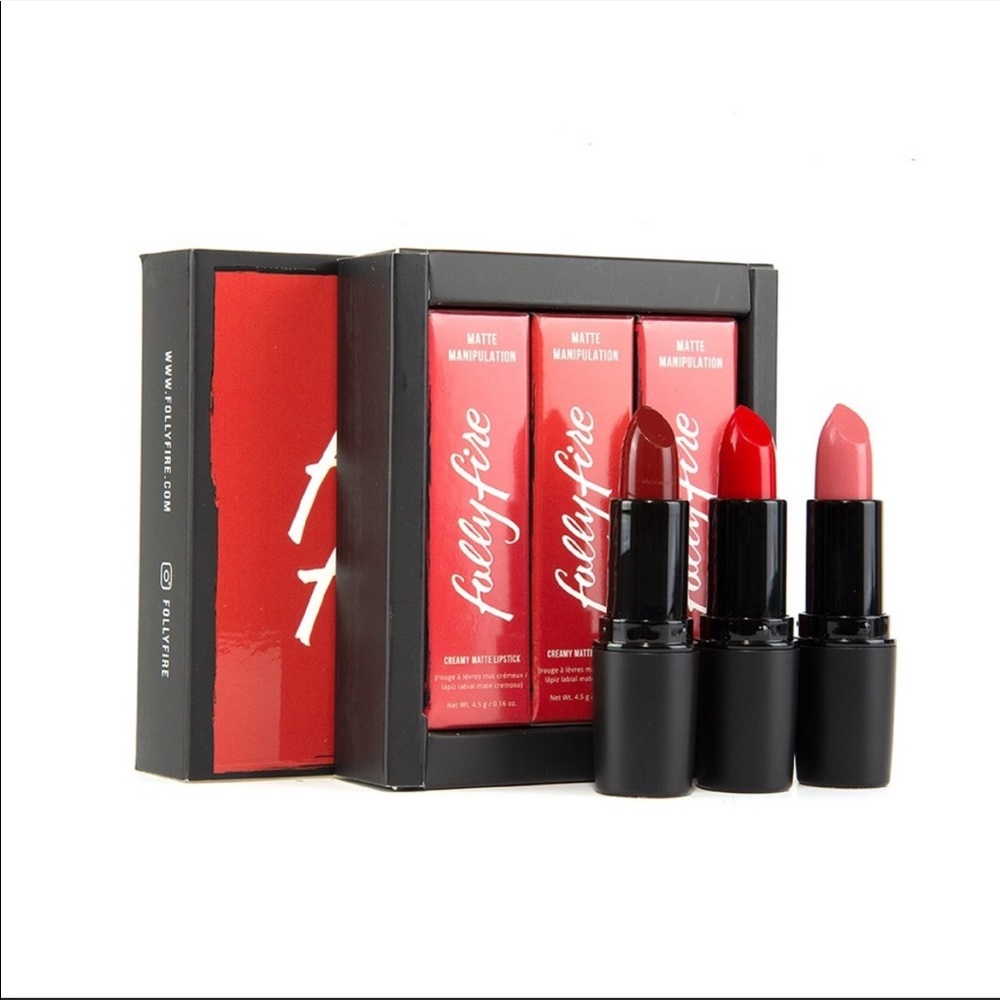 Folly Fire 💄NWT Expensive Habits Lipstick Trio💄 NEW